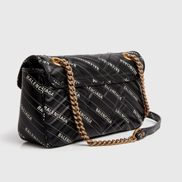 Gucci x balenciaga the hacker project GG marmont flap bag printed logo - Picture 2 of 2